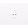 C021-Charm cruce inox 11.5x7mm 1buc - bijuterii personalizate din argint | simoshop