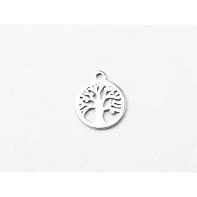 C023-Charm inox Tree of Life 12x10mm 1buc - bijuterii personalizate din argint | simoshop