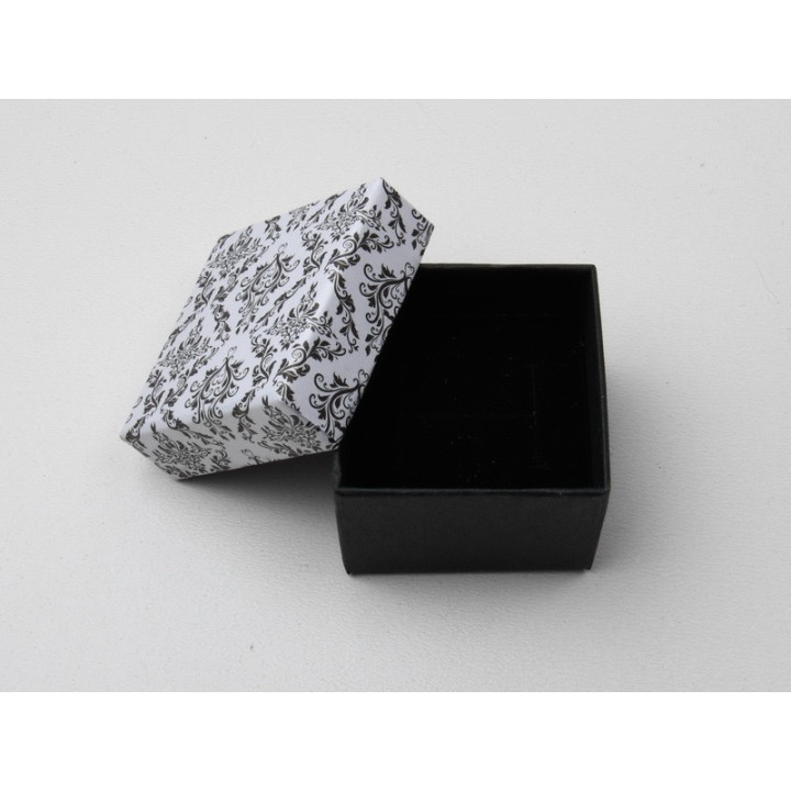 D156-Cutiuta pentru set gri cu fundita - bijuterii personalizate din argint | simoshop