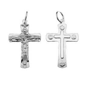 Cruce cu Iisus argint 925, crucifix 48mm cu za