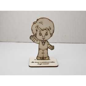 L1166-Decoratiune baiat cu suport "Primavara dulce" 15x8 1buc - bijuterii personalizate din argint | simoshop