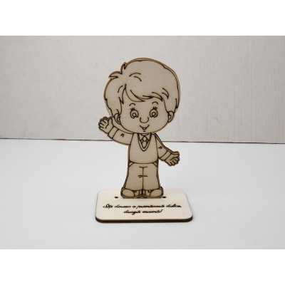 L1166-Decoratiune baiat cu suport "Primavara dulce" 15x8 1buc - bijuterii personalizate din argint | simoshop