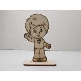 L1167-Decoratiune baiat cu suport 15x8 1buc - bijuterii personalizate din argint | simoshop