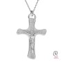 Cruce cu Iisus argint 925, crucifix 29mm cu za