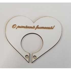 L1169-Decupaj MDF inima suport pentru acadele 90 x 90 mm 1 buc - bijuterii personalizate din argint | simoshop
