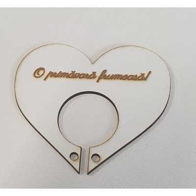 L1169-Decupaj MDF inima suport pentru acadele 90 x 90 mm 1 buc - bijuterii personalizate din argint | simoshop