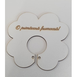 copy of L1062-Decupaj inima flori MDF alb "Cea mai buna sora", 6x7cm - 1 buc - bijuterii personalizate din argint | simoshop