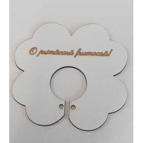 L1170-Decupaj MDF trifoi suport pentru acadele 90 x 90 mm 1 buc - bijuterii personalizate din argint | simoshop