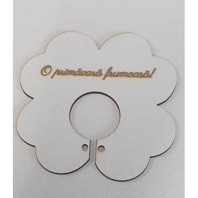 L1170-Decupaj MDF trifoi suport pentru acadele 90 x 90 mm 1 buc - bijuterii personalizate din argint | simoshop