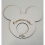 L1171-Decupaj MDF Mickey suport pentru acadele 90 x 90 mm 1 buc - bijuterii personalizate din argint | simoshop