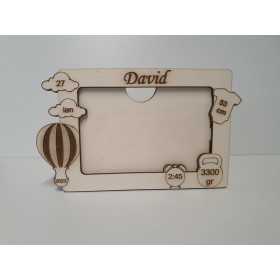 L1173-Rama fotografie 10x15 cm personalizabila cu datele de nastere - bijuterii personalizate din argint | simoshop