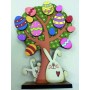 L0047-Copac decorativ din lemn pentru Paste 20*15cm - 1 buc - bijuterii personalizate din argint | simoshop