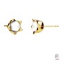 G0744-Tija lalea perle gaurite pe jumatate 5817 de 6mm - bijuterii personalizate din argint | simoshop
