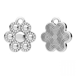 copy of G0391-Pandantiv cu flori, Argint 925 13x17mm - 1 buc - bijuterii personalizate din argint | simoshop