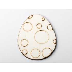 L1175- Decupaj ou din lemn v7 5x7cm 1buc - bijuterii personalizate din argint | simoshop
