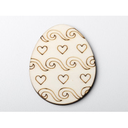 L1177- Decupaj ou din lemn v9 5x7cm 1buc - bijuterii personalizate din argint | simoshop