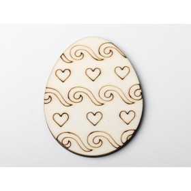 L1177- Decupaj ou din lemn v9 5x7cm 1buc - bijuterii personalizate din argint | simoshop