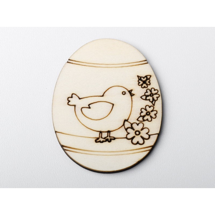 L1179- Decupaj ou din lemn v11 5x7cm 1buc - bijuterii personalizate din argint | simoshop