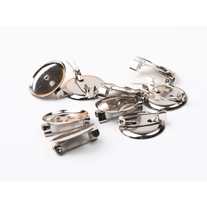 H014 - Brosa 19mm din metal comun - bijuterii personalizate din argint | simoshop