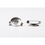 H015 - Brosa 15 mm din metal comun - bijuterii personalizate din argint | simoshop
