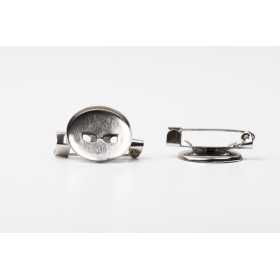 H015 - Brosa 15 mm din metal comun - bijuterii personalizate din argint | simoshop