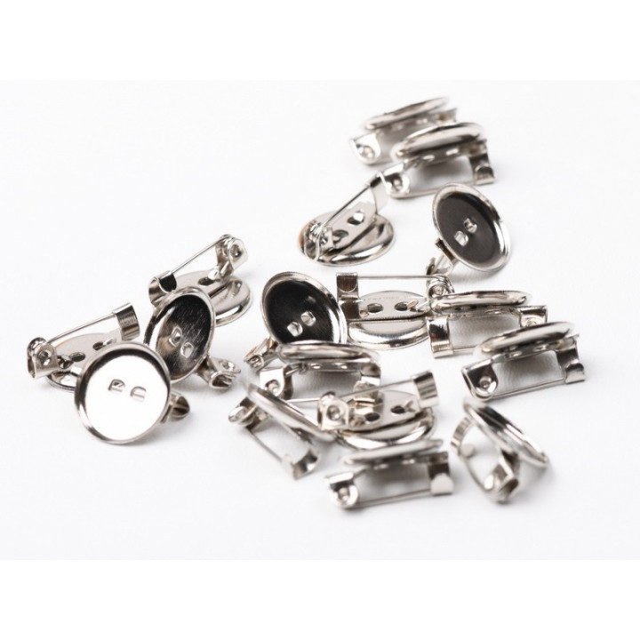H016 - Brosa 13 mm din metal comun - bijuterii personalizate din argint | simoshop