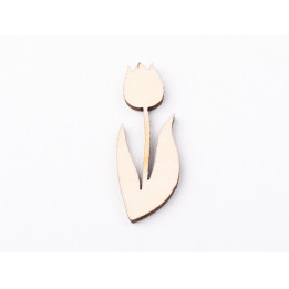 L1190-Blank lalea fara gaura 4.5x2 cm - bijuterii personalizate din argint | simoshop