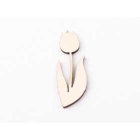 L1190-Blank lalea fara gaura 4.5x2 cm - bijuterii personalizate din argint | simoshop