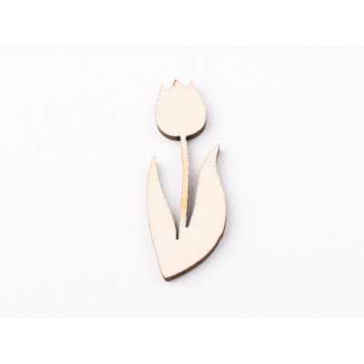 L1190-Blank lalea fara gaura 4.5x2 cm - bijuterii personalizate din argint | simoshop