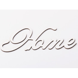 L1194-Text din MDF alb Home 15x5 cm - 1 buc - bijuterii personalizate din argint | simoshop