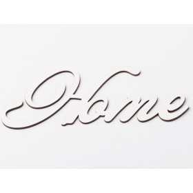 L1194-Text din MDF alb Home 15x5 cm - 1 buc - bijuterii personalizate din argint | simoshop