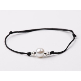 copy of B004-Bratara bilute Argint si snur negru impletit - bijuterii personalizate din argint | simoshop