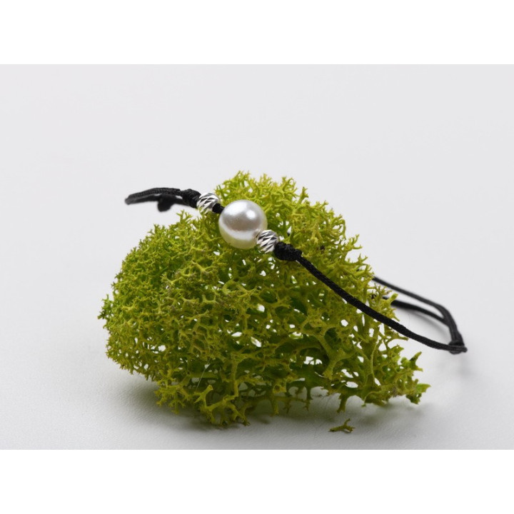 copy of B004-Bratara bilute Argint si snur negru impletit - bijuterii personalizate din argint | simoshop