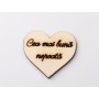 L1199-Decupaj inima lemn "Cea mai buna nepoata"-5cm, 1 buc - bijuterii personalizate din argint | simoshop
