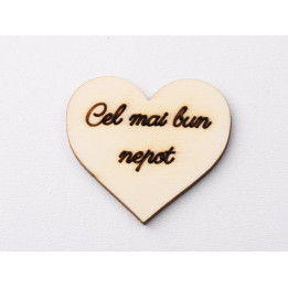 copy of L468-Decupaj inima lemn "Cea mai buna fiica"-5cm, 1 buc - bijuterii personalizate din argint | simoshop
