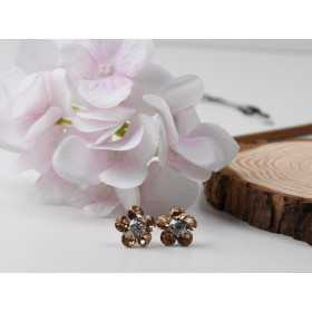 Cercei floare 6 cristale Mirage-1 pereche - bijuterii personalizate din argint | simoshop
