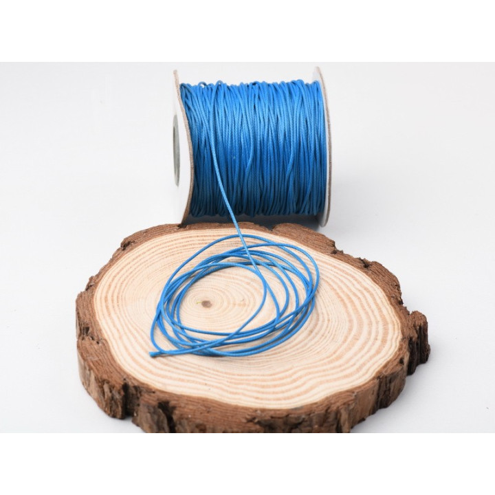 B020 - Snur cerat albastru deschis, 1mm- 10 metri - bijuterii personalizate din argint | simoshop