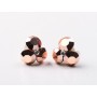 Cercei floare 3 cristale Gleam-1 pereche - bijuterii personalizate din argint | simoshop