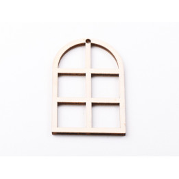 L1206-Blank fereastra lemn 8x5.5 cm - bijuterii personalizate din argint | simoshop