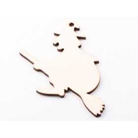 L1208-Blank Vrajitoare lemn 9x8 cm - bijuterii personalizate din argint | simoshop