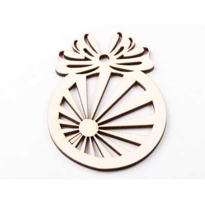 L1210-Glob Raze 10x8cm, 1 buc - bijuterii personalizate din argint | simoshop