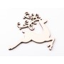 L1211-Decoratiune lemn "Ren stilizat" 9x9cm - bijuterii personalizate din argint | simoshop