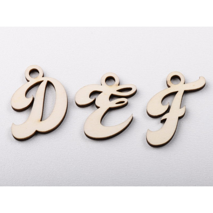 L1214 - Serviciu de decupare litere din lemn - bijuterii personalizate din argint | simoshop