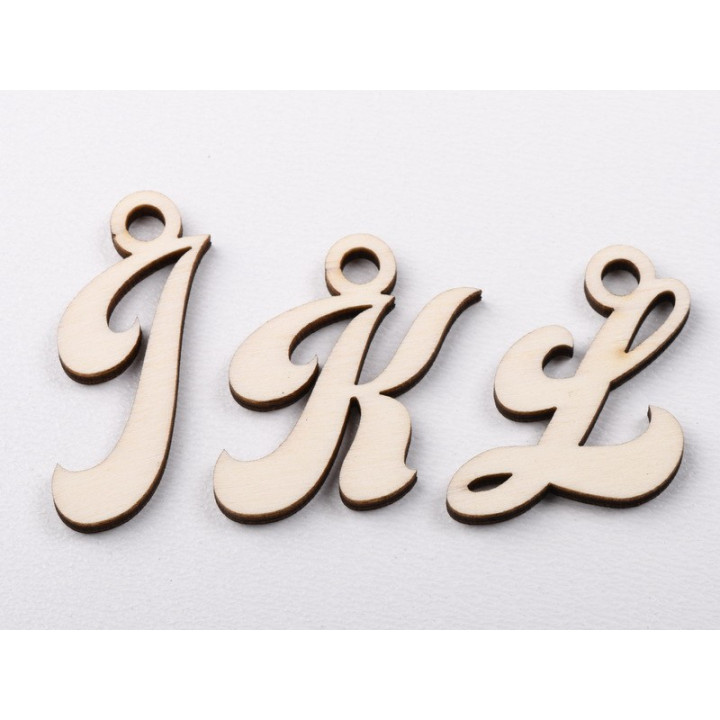 L1214 - Serviciu de decupare litere din lemn - bijuterii personalizate din argint | simoshop