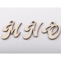 L1214 - Serviciu de decupare litere din lemn - bijuterii personalizate din argint | simoshop