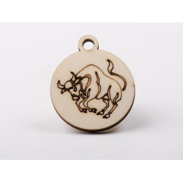 copy of L795-Decoratiune lemn zodia Gemeni10x10cm- 1 buc - bijuterii personalizate din argint | simoshop