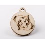 L1223-Decoratiune lemn zodia Pesti 4.5x4cm- 1 buc - bijuterii personalizate din argint | simoshop
