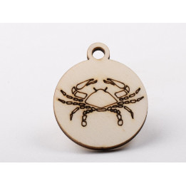 copy of L795-Decoratiune lemn zodia Gemeni10x10cm- 1 buc - bijuterii personalizate din argint | simoshop