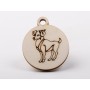 L1225-Decoratiune lemn zodia Berbec 4.5x4cm- 1 buc - bijuterii personalizate din argint | simoshop