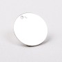K001 Pandant banut argint 10mm grosime 0.3mm 1 gaura - bijuterii personalizate din argint | simoshop
